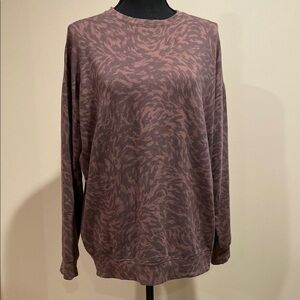 Athleta Plum Sweatshirt | Relaxed Fit Crewneck | Soft Knit | Size S
